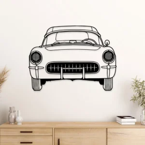1953 Chevrolet Corvette Metal Art, Legendary Sports Car Sign, Garage Wall Decor, Classic Car Gift