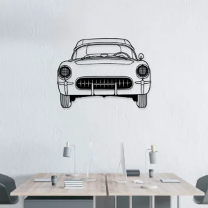1953 Chevrolet Corvette Metal Art, Legendary Sports Car Sign, Garage Wall Decor, Classic Car Gift