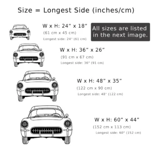 1953 Chevrolet Corvette Metal Art, Legendary Sports Car Sign, Garage Wall Decor, Classic Car Gift