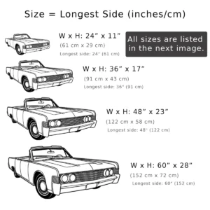 1965 Lincoln Continental Metal Wall Art, Classic Car Silhouette, Vintage Auto Decor, Car Lover Gift