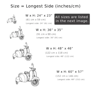 1965 Vespa 150 Super Metal Art, Iconic Scooter with Sidecar, Retro Garage Decor, Vintage Rider Gift