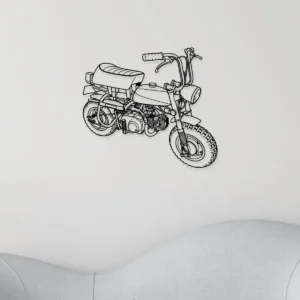 1969 Honda Z50A Mini Trail Metal Art, Vintage Motorcycle Decor, Garage Man Cave Sign, Retro Rider Gift