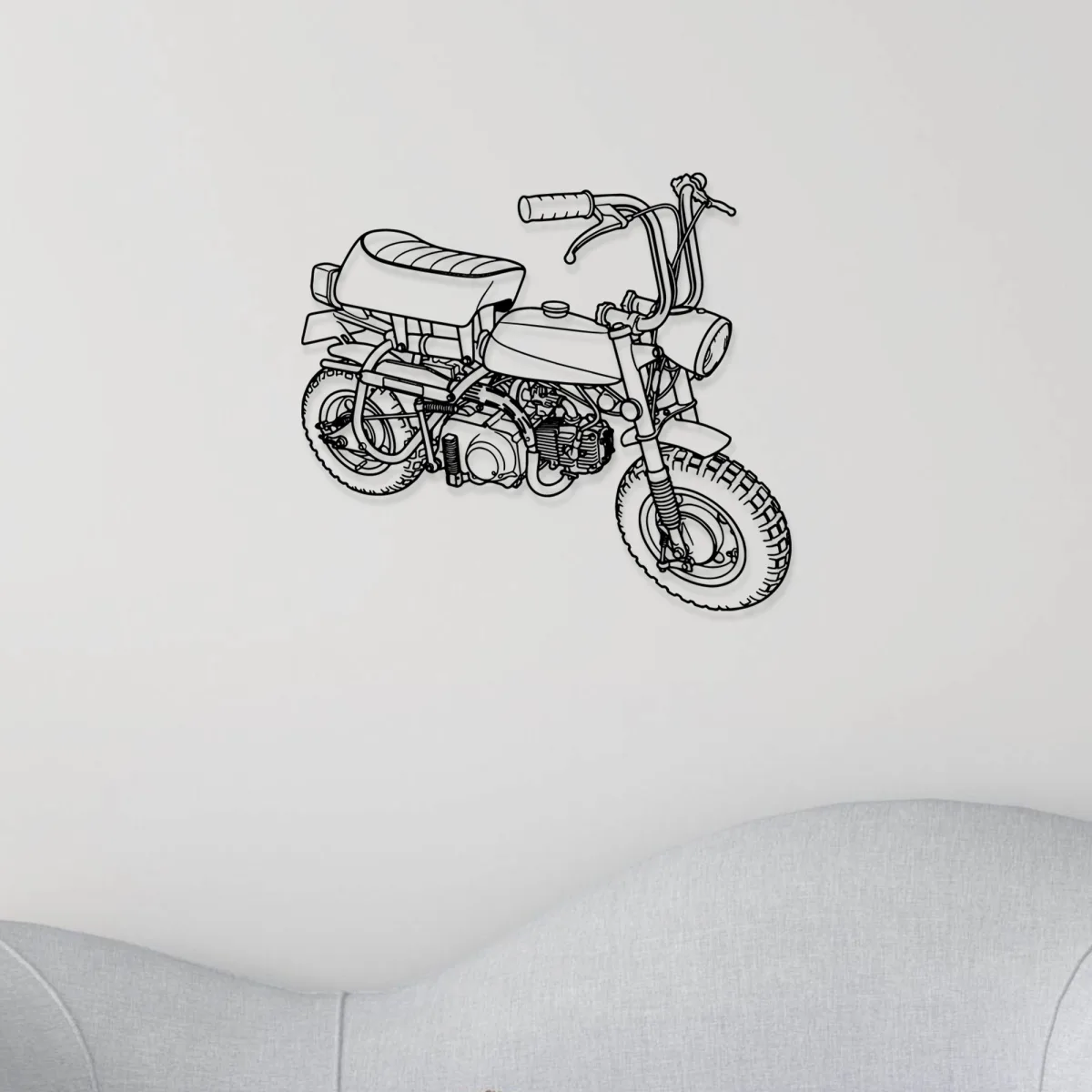 Retro motorcycle metal sign perfect for man cave decor