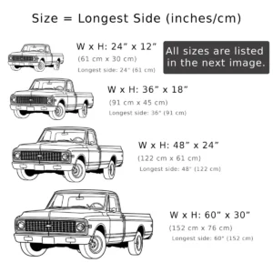 1971 Chevrolet C10 Metal Wall Art, Classic Pickup Silhouette Decor, Vintage Garage Sign, Truck Lover Gift