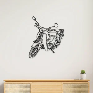 1981 Honda C70 Passport Metal Wall Art, Classic Scooter Decor, Garage Sign, Vintage Rider Gift