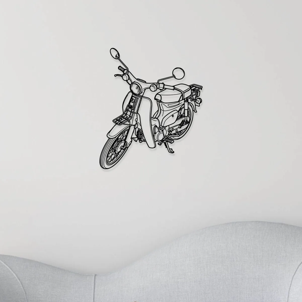 Retro motorcycle art for automotive enthusiasts and collectors