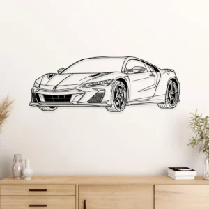 Acura NSX Metal Wall Art, Iconic Sports Car Decor, Garage Man Cave Sign, Auto Enthusiast Gift