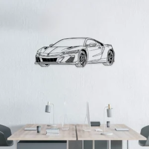 Acura NSX Metal Wall Art, Iconic Sports Car Decor, Garage Man Cave Sign, Auto Enthusiast Gift