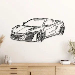 Acura NSX Metal Wall Art, Iconic Supercar Silhouette, Optional LED Garage Sign, Car Enthusiast Gift