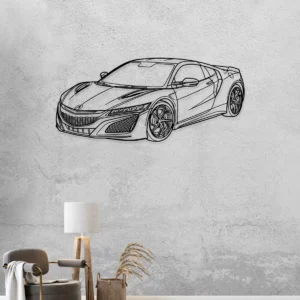 Acura NSX Metal Wall Art, Iconic Supercar Silhouette, Optional LED Garage Sign, Car Enthusiast Gift