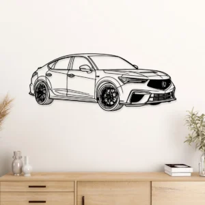 Acura TLX Type S Metal Art, Sport Sedan Silhouette, Modern Garage Decor, Car Enthusiast Gift