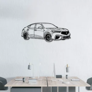 Acura TLX Type S Metal Art, Sport Sedan Silhouette, Modern Garage Decor, Car Enthusiast Gift