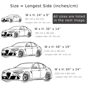 Alfa Romeo Giulia Quadrifoglio Metal Wall Art, Iconic Italian Sedan Decor, Luxury Garage Sign, Car Enthusiast Gift