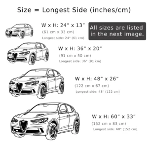 Alfa Romeo Stelvio Quadrifoglio 2 Metal Art, Sleek SUV Outline, Automotive Garage Decor, Driver's Gift