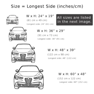 Alfa Romeo Stelvio Quadrifoglio Front Metal Art, Dynamic SUV Outline, Premium Garage Decor, Car Lover Gift