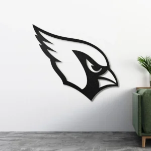 Arizona Cardinals Metal Logo Sign, Bold NFL Team Emblem, Optional LED Game Day Decor, Football Fan Gift