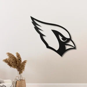 Arizona Cardinals Metal Logo Sign, Bold NFL Team Emblem, Optional LED Game Day Decor, Football Fan Gift