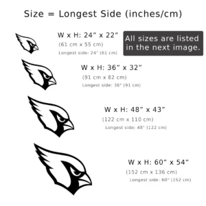 Arizona Cardinals Metal Logo Sign, Bold NFL Team Emblem, Optional LED Game Day Decor, Football Fan Gift