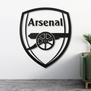 Arsenal FC Metal Logo Art, Iconic Premier League Decor, Optional LED Wall Sign, Soccer Fan Gift
