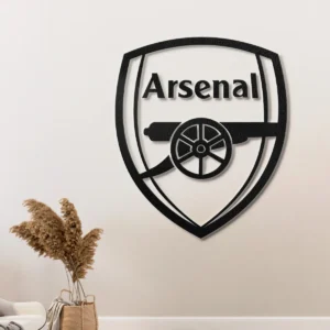 Arsenal FC Metal Logo Art, Iconic Premier League Decor, Optional LED Wall Sign, Soccer Fan Gift