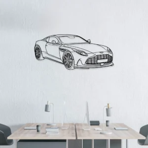 Aston Martin DB12 Metal Wall Art, Luxury Sports Car Silhouette, Elegant Garage Decor, Grand Tourer Gift