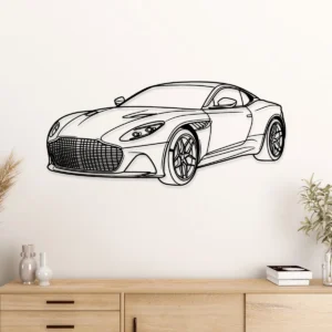 Aston Martin DBS Superleggera Metal Art, Luxury Car Silhouette, Automotive Garage Decor, Enthusiast Gift