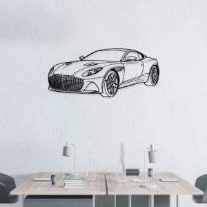 Aston Martin DBS Superleggera Metal Art, Luxury Car Silhouette, Automotive Garage Decor, Enthusiast Gift