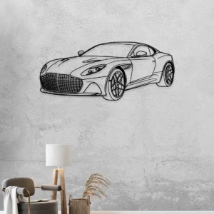 Aston Martin DBS Superleggera Metal Art, Luxury Car Silhouette, Automotive Garage Decor, Enthusiast Gift