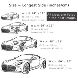 Aston Martin DBS Superleggera Metal Art, Luxury Car Silhouette, Automotive Garage Decor, Enthusiast Gift