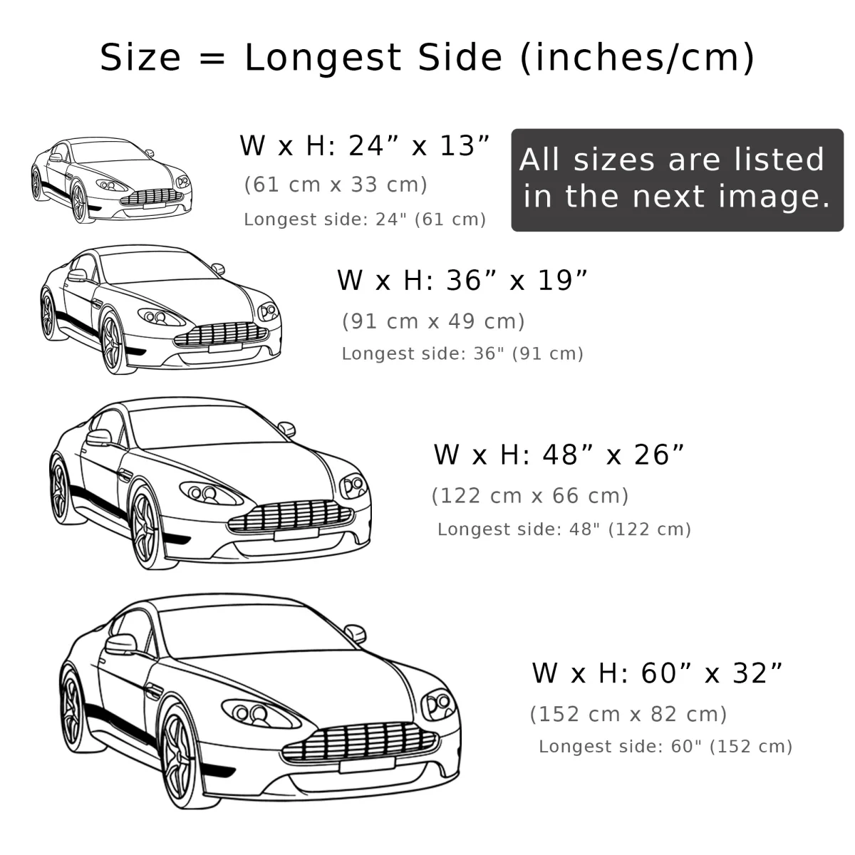Laser cut Aston Martin Vantage car silhouette