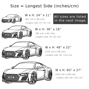 Audi R8 Metal Wall Art, Iconic Sports Car Profile, Automotive Garage Decor, Supercar Fan Gift