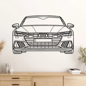 Audi RS7 Sportback Metal Art, Performance Sedan Silhouette, Modern Garage Decor, Luxury Auto Gift