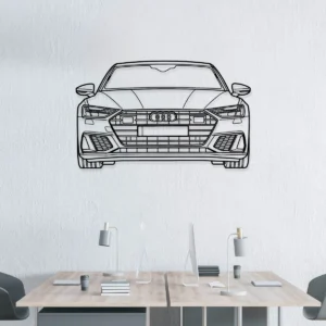 Audi RS7 Sportback Metal Art, Performance Sedan Silhouette, Modern Garage Decor, Luxury Auto Gift