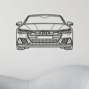 Audi RS7 Sportback Metal Art, Performance Sedan Silhouette, Modern Garage Decor, Luxury Auto Gift
