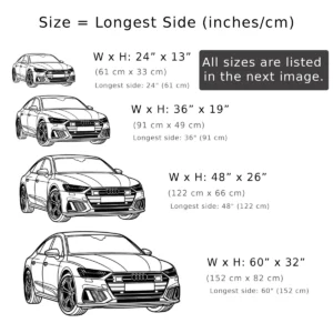 Audi RS7 Sportback Metal Art, Sleek Performance Outline, Modern Garage Decor, Car Enthusiast Gift
