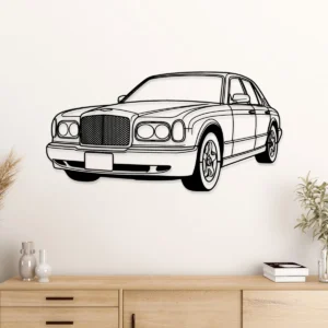 Bentley Arnage Metal Art, Elegant Car Silhouette, Executive Office Decor, Luxury Auto Gift