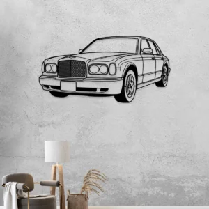 Bentley Arnage Metal Art, Elegant Car Silhouette, Executive Office Decor, Luxury Auto Gift