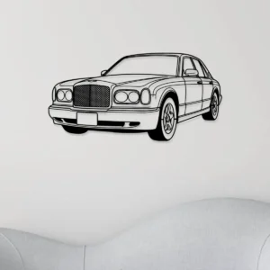 Bentley Arnage Metal Art, Elegant Car Silhouette, Executive Office Decor, Luxury Auto Gift