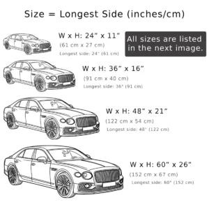 Bentley Flying Spur Metal Art, Luxury Sedan Silhouette, Executive Office Decor, Automotive Fan Gift