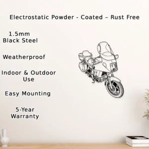 Bmw K100LT Metal Wall Art, Iconic Touring Motorcycle Decor, Garage Man Cave Sign, Adventure Rider Gift