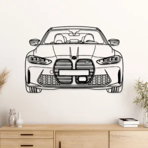 BMW M3 Front Metal Art, Iconic Sports Sedan Profile, Driving Enthusiast Decor, Ultimate Car Guy Gift