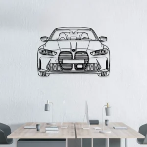 BMW M3 Front Metal Art, Iconic Sports Sedan Profile, Driving Enthusiast Decor, Ultimate Car Guy Gift