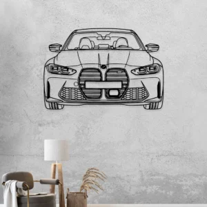 BMW M3 Front Metal Art, Iconic Sports Sedan Profile, Driving Enthusiast Decor, Ultimate Car Guy Gift