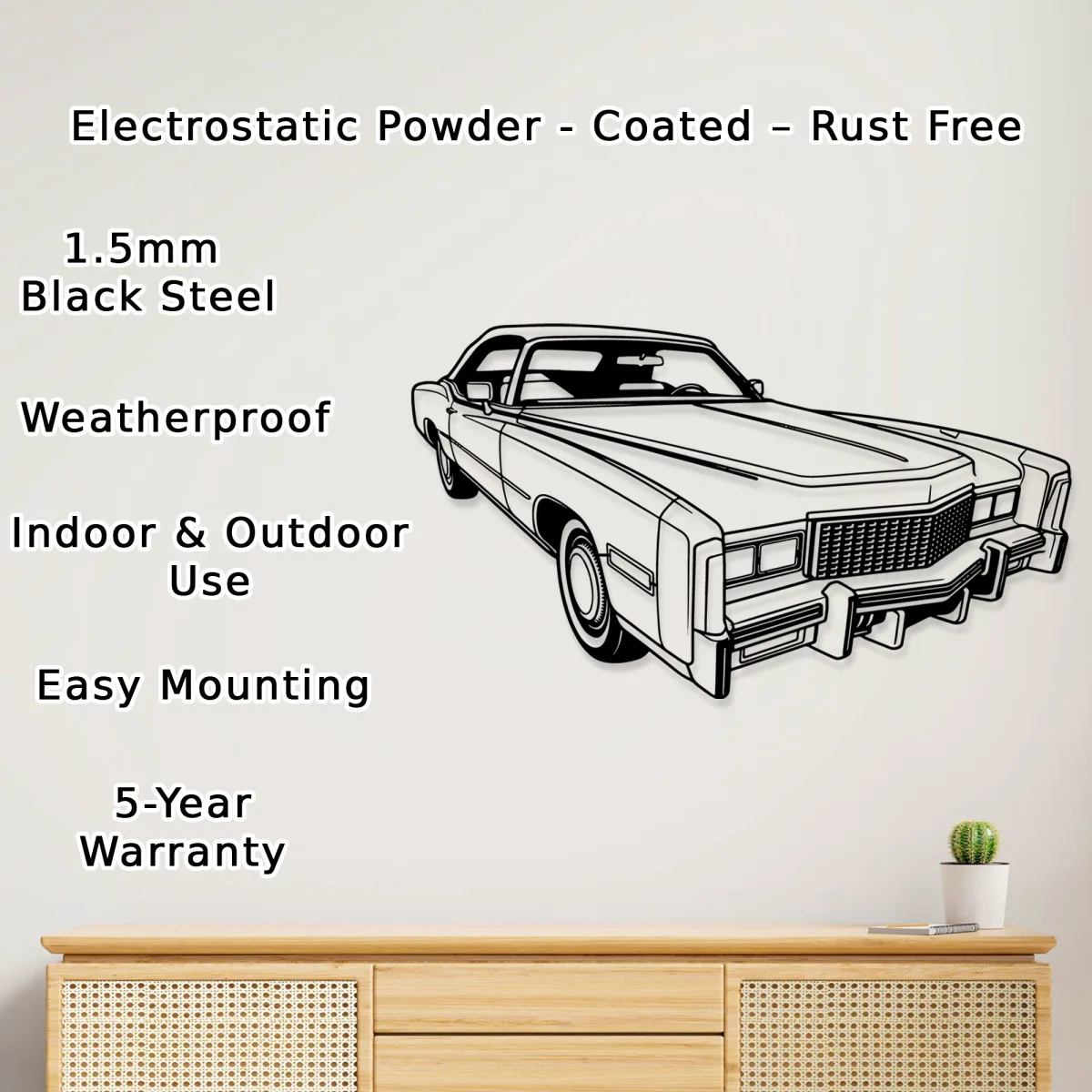 Vintage car silhouette art creating a 3D shadow effect