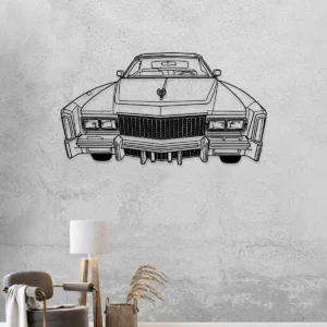 Cadillac Eldorado Metal Art, Iconic American Luxury Decor, Vintage Car Wall Sign, Auto Enthusiast Gift