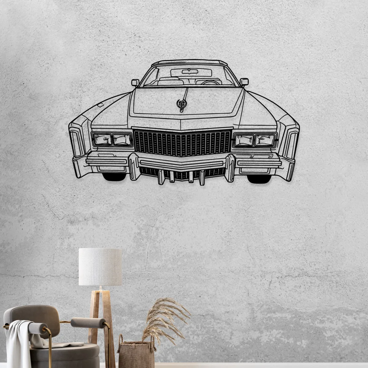 Laser cut metal Cadillac Eldorado for classic auto collection