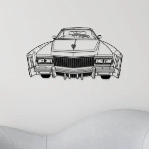 Cadillac Eldorado Metal Art, Iconic American Luxury Decor, Vintage Car Wall Sign, Auto Enthusiast Gift