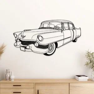 Cadillac Metal Wall Art, Classic American Car Decor, Vintage Auto Sign, Car Enthusiast Gift