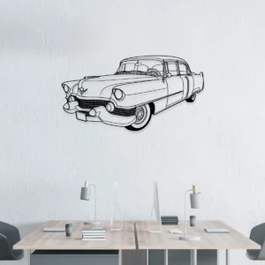 Cadillac Metal Wall Art, Classic American Car Decor, Vintage Auto Sign, Car Enthusiast Gift