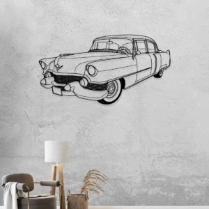 Cadillac Metal Wall Art, Classic American Car Decor, Vintage Auto Sign, Car Enthusiast Gift